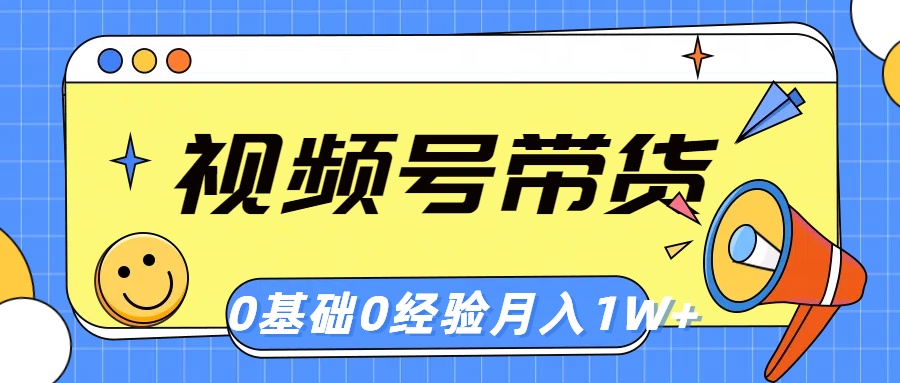 （10723期）视频号轻创业带货，零基础，零经验，月入1w+-iTZL项目网