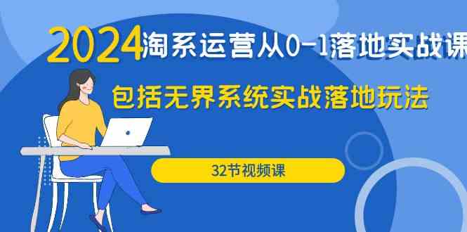 （9919期）2024·淘系运营从0-1落地实战课：包括无界系统实战落地玩法（32节）-iTZL项目网