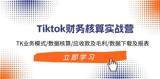 （11978期）Tiktok财务核算实战营：TK业务模式/数据核算/应收款及毛利/数据下载及报表-iTZL项目网