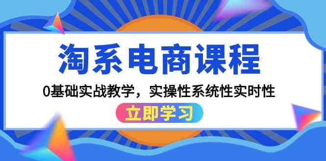 （9704期）淘系电商课程，0基础实战教学，实操性系统性实时性（15节课）-iTZL项目网