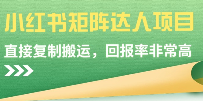 （9019期）小红书矩阵达人项目，直接复制搬运，回报率非常高-iTZL项目网