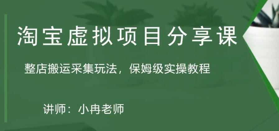 （5090期）淘宝虚拟整店搬运采集玩法分享课：整店搬运采集玩法，保姆级实操教程-iTZL项目网