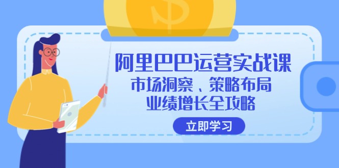 （12385期）阿里巴巴运营实战课：市场洞察、策略布局、业绩增长全攻略-iTZL项目网