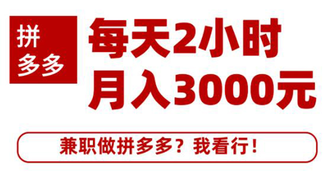 （1864期）搜外网·拼多多副业课程，每天2小时月入3000元 学习这门课程真的能赚钱-iTZL项目网