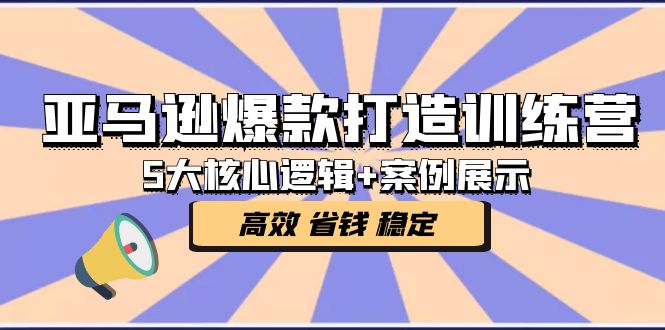 （5107期）亚马逊爆款打造训练营：5大核心逻辑+案例展示 打造爆款链接 高效 省钱 稳定-iTZL项目网