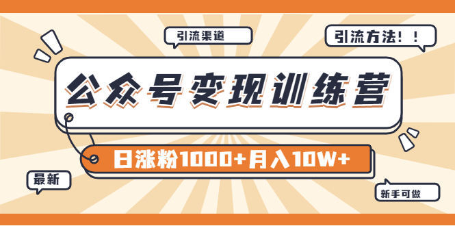 （3495期）【某公众号变现营第二期】0成本日涨粉1000+让你月赚10W+（8月24号更新）-iTZL项目网