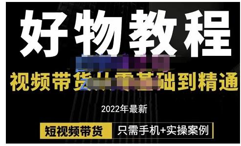 锅锅老师好物分享课程：短视频带货从零基础到精通，只需手机+实操-iTZL项目网