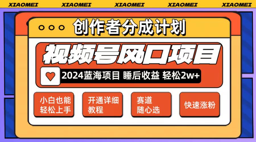 （12084期）微信视频号大风口项目 轻松月入2w+ 多赛道选择，可矩阵，玩法简单轻松上手-iTZL项目网