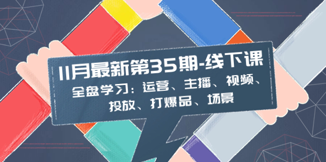 （8314期）11月最新-35期-线下课：全盘学习：运营、主播、视频、投放、打爆品、场景-iTZL项目网