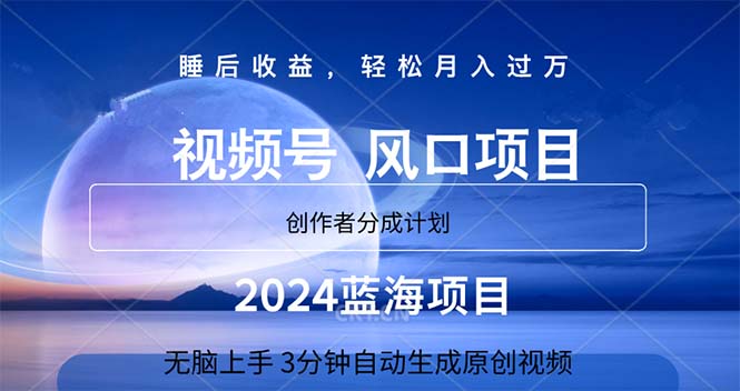 （11388期）2024蓝海项目，3分钟自动生成视频，月入过万-iTZL项目网