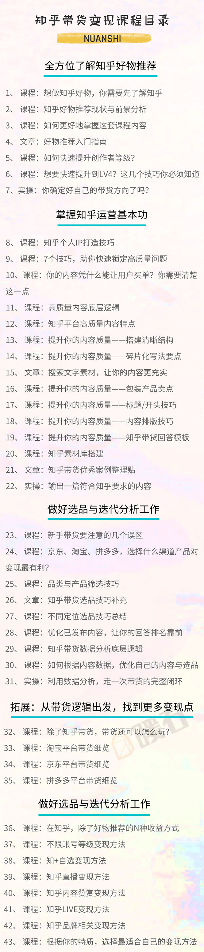 图片[2]-（1594期）暖石·知乎带货变现训练营：教你0成本实现睡后收入，告别拿死工资的生活-iTZL项目网