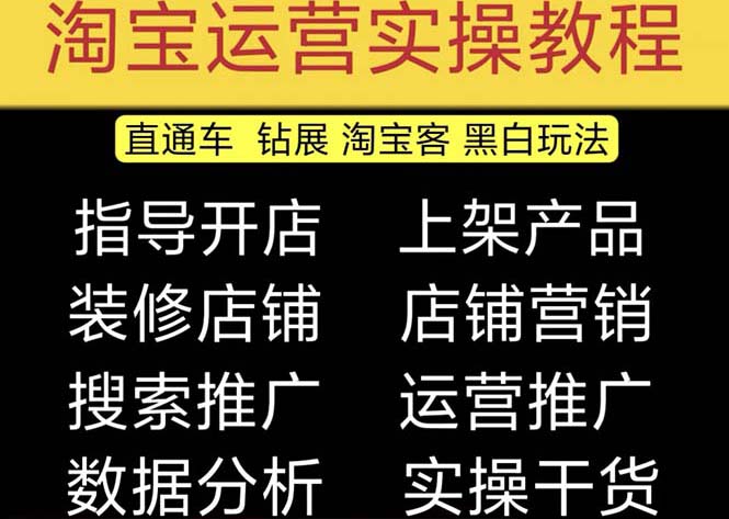 （5079期）2023淘宝开店教程0基础到高级全套视频网店电商运营培训教学课程（2月更新）-iTZL项目网