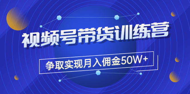 （3235期）收费4980的《视频号带货训练营》争取实现月入佣金50W+（课程+资料+工具）-iTZL项目网