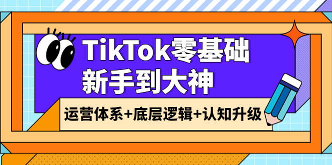 （3680期）TikTok零基础新手到大神：运营体系+底层逻辑+认知升级（9节系列课）-iTZL项目网