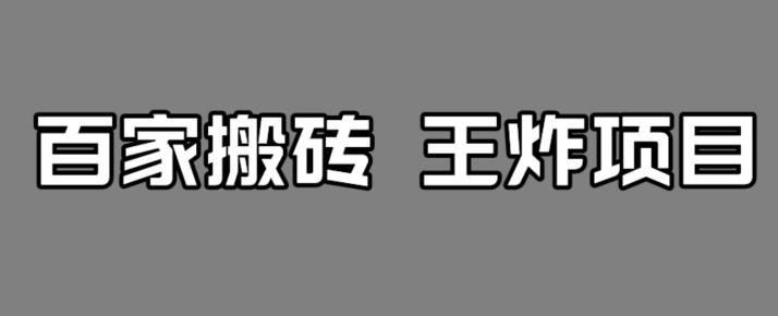 百家最新搬运玩法，单号月入5000+【揭秘】-iTZL项目网