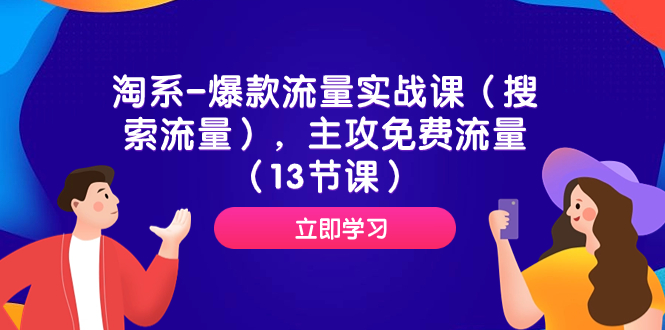 （7658期）淘系-爆款流量实战课（搜索流量），主攻免费流量（13节课）-iTZL项目网