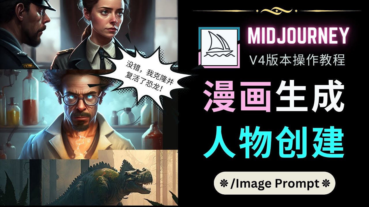 （4899期）Midjourney V4版本操作教程：2个简单参数，完成漫画生成，人物创建-iTZL项目网