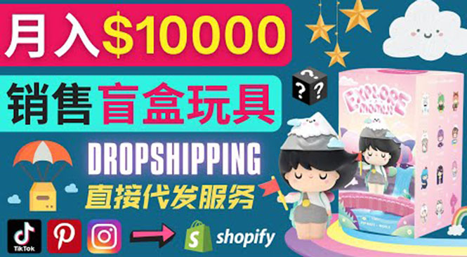 （3544期）Dropshipping+ Shopify推广玩具盲盒赚钱：每单利润率30%, 月赚1万美元以上-iTZL项目网