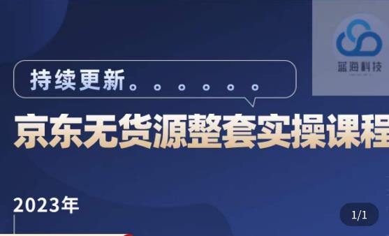 蓝七·2023京东店群整套实操视频教程，京东无货源整套操作流程大总结，减少信息差，有效做店发展-iTZL项目网