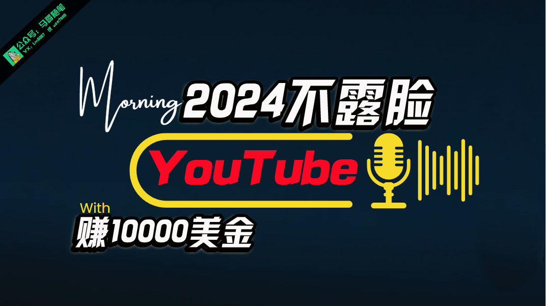 （10348期）AI做不露脸YouTube赚$10000月，傻瓜式操作，小白可做，简单粗暴-iTZL项目网