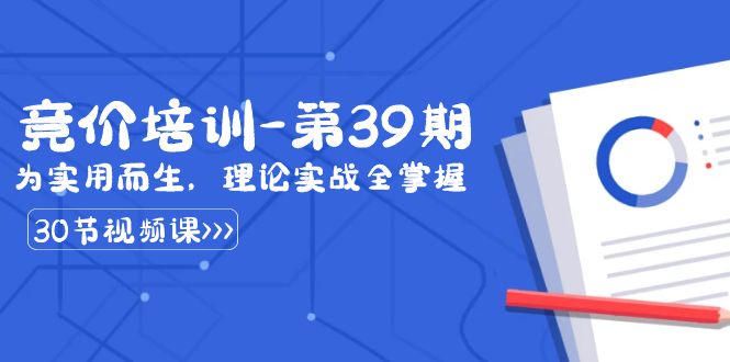 （8750期）某收费竞价培训-第39期：为实用而生，理论实战全掌握（30节课）-iTZL项目网