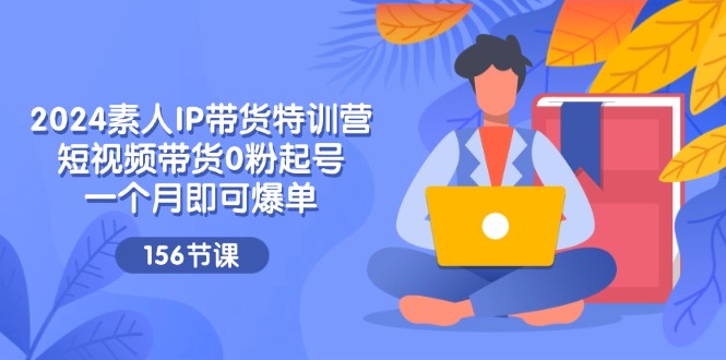 （11670期）2024素人IP带货特训营，短视频带货0粉起号，一个月即可爆单（156节）-iTZL项目网