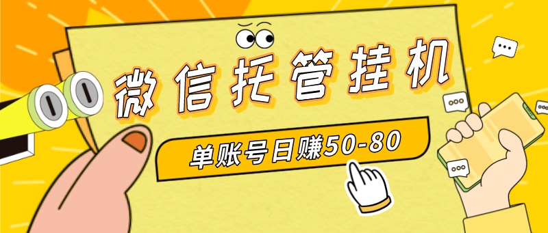 （8731期）微信托管挂机，单号日赚50-80，多号多撸，项目操作简单（附无限注册实名…-iTZL项目网