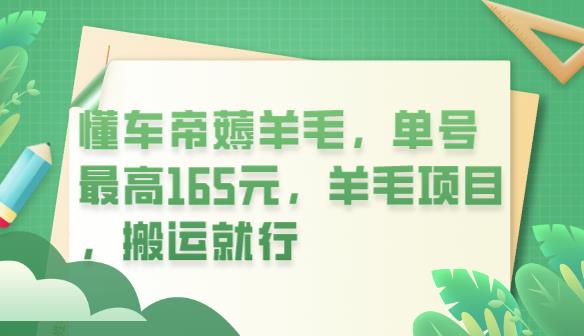 懂车帝薅羊毛，单号最高165元，羊毛项目，搬运就行【揭秘】-iTZL项目网