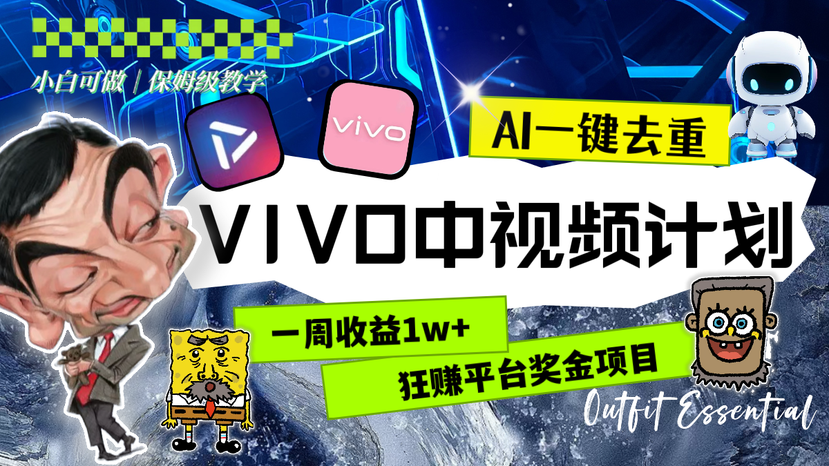 （8427期）一周收益1w+的VIVO中视频计划，用AI一键去重，狂赚平台奖金（教程+素材）-iTZL项目网