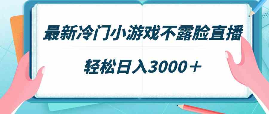 （9094期）最新冷门小游戏不露脸直播，场观稳定几千，轻松日入3000＋-iTZL项目网