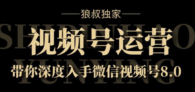 狼叔独家：视频号运营实战课8.0，带你深度入手微信视频号-iTZL项目网