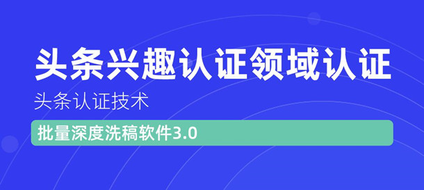 图片[1]-（1146期）头条认证技术：头条兴趣认证领域认证准备软件（附批量深度洗稿软件3.0）-iTZL项目网