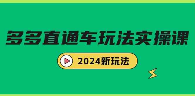 （9412期）多多直通车玩法实战课，2024新玩法（7节课）-iTZL项目网