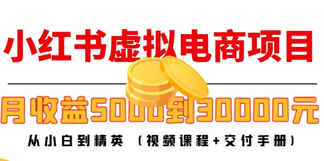 （4454期）小红书虚拟电商项目：从小白到精英 月收益5000到30000 (视频课程+交付手册)-iTZL项目网