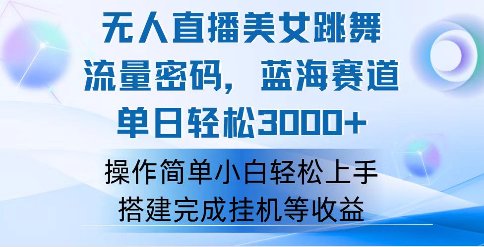 （12088期）快手无人直播美女跳舞，轻松日入3000+，流量密码，蓝海赛道，上手简单…-iTZL项目网