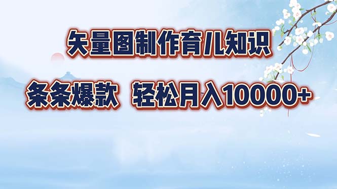 （12902期）矢量图制作育儿知识，条条爆款，月入10000+-iTZL项目网