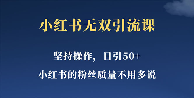 （5674期）小红书无双课一天引50+女粉，不用做视频发视频，小白也很容易上手拿到结果-iTZL项目网