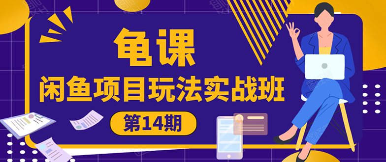 （1479期）龟课《闲鱼项目玩法实战班第14期》批量细节玩法，一个月收益几万-iTZL项目网