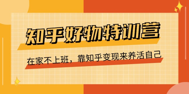 （11369期）知乎好物特训营，在家不上班，靠知乎变现来养活自己（16节）-iTZL项目网