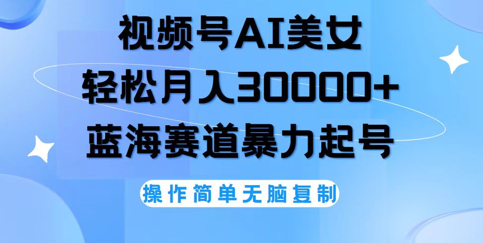 （12125期）视频号AI美女跳舞，轻松月入30000+，蓝海赛道，流量池巨大，起号猛，无…-iTZL项目网