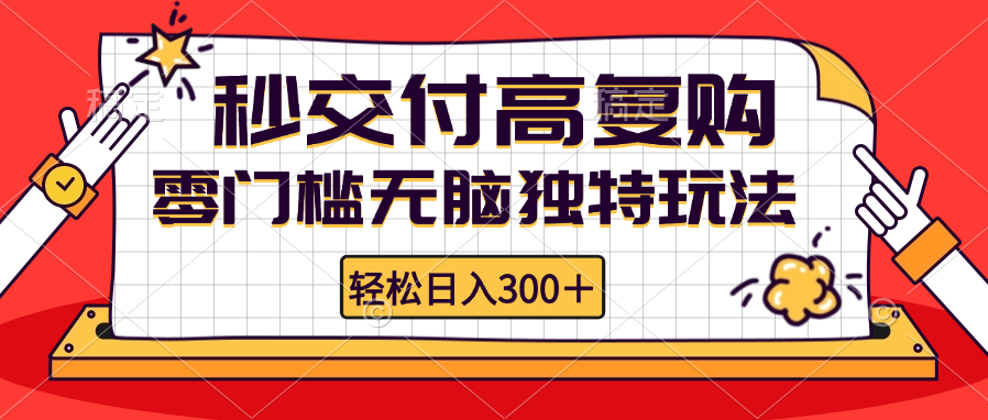 （12839期）零门槛无脑独特玩法 轻松日入300+秒交付高复购   矩阵无上限-iTZL项目网