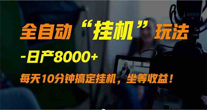 （9596期）全自动“挂机”玩法，实现睡后收入，日产8000+-iTZL项目网