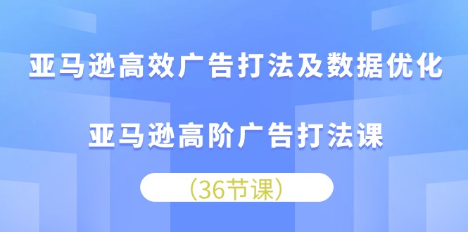 （10649期）亚马逊高效广告打法及数据优化，亚马逊高阶广告打法课-iTZL项目网