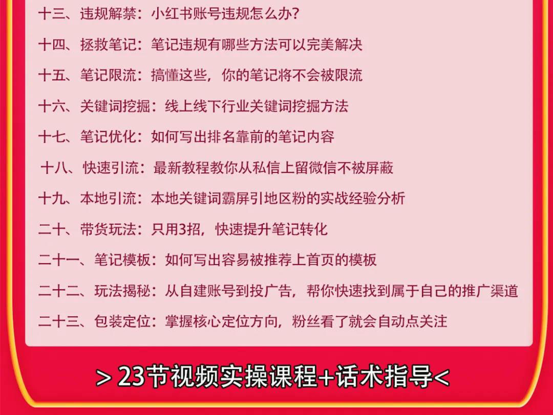 图片[3]-（1630期）小红书爆款推广引流训练课9.0，手把手带你玩转小红书 一部手机即可月入万元-iTZL项目网