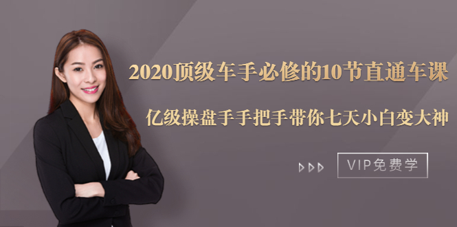 （1482期）2020顶级车手必修的10节直通车课：亿级操盘手手把手带你七天小白变大神-iTZL项目网