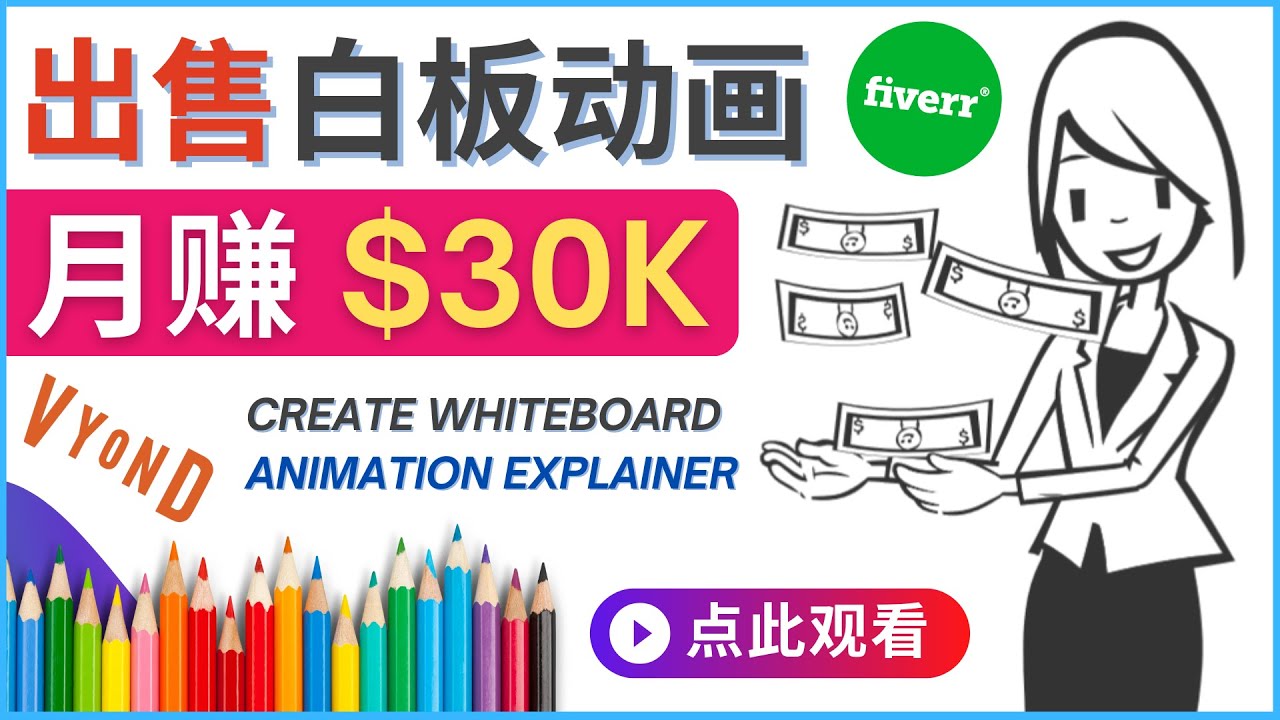 （4302期）如何用最简单制作白板动画（WhiteBoard Animation）月赚3万美元-iTZL项目网