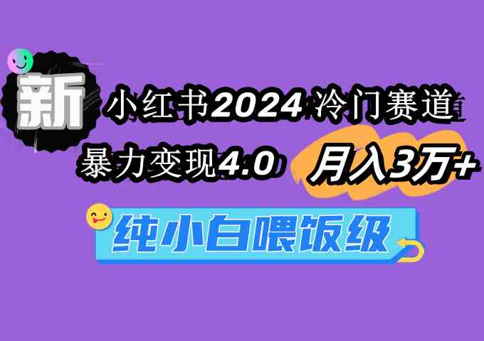 （9133期）小红书2024冷门赛道 月入3万+ 暴力变现4.0 纯小白喂饭级-iTZL项目网