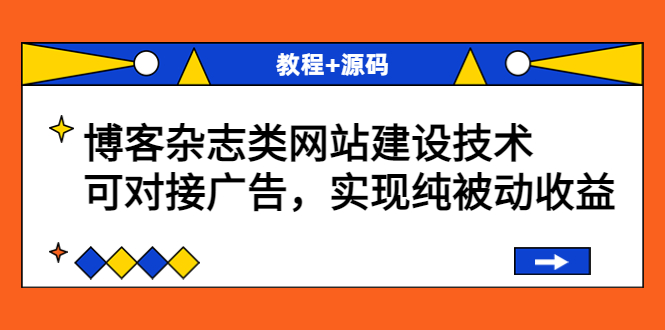 （3531期）博客杂志类网站建设技术，可对接广告，实现纯被动收益（教程+源码）-iTZL项目网