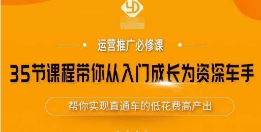 35节课程带你从入门成长为资深车手，让系统学习直通车成为可能，帮你实现直通车的低花费高产出-iTZL项目网