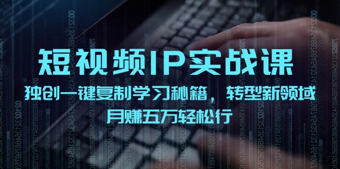 （12193期）短视频 IP实战课，独创一键复制学习秘籍，转战新领域，月赚五万轻松行-iTZL项目网